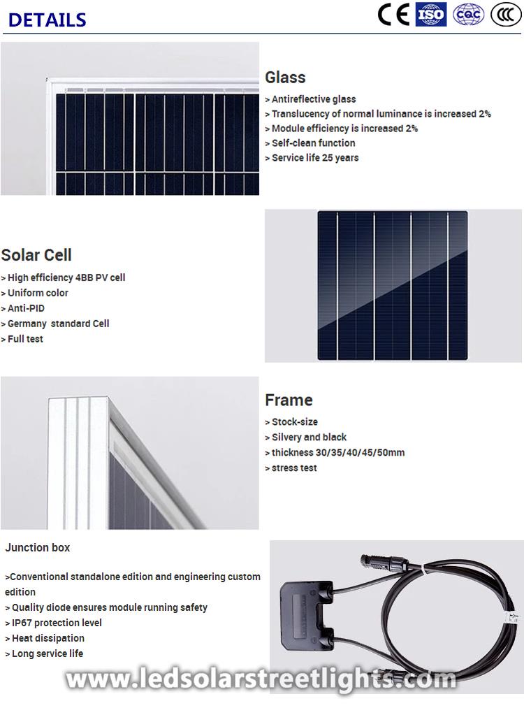 Details of 100 Watt Solar Panel