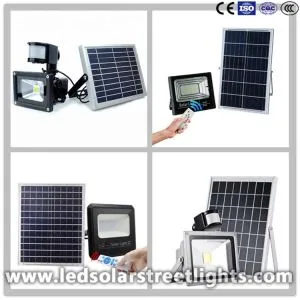 Luces de inundación solares con sensor de movimiento